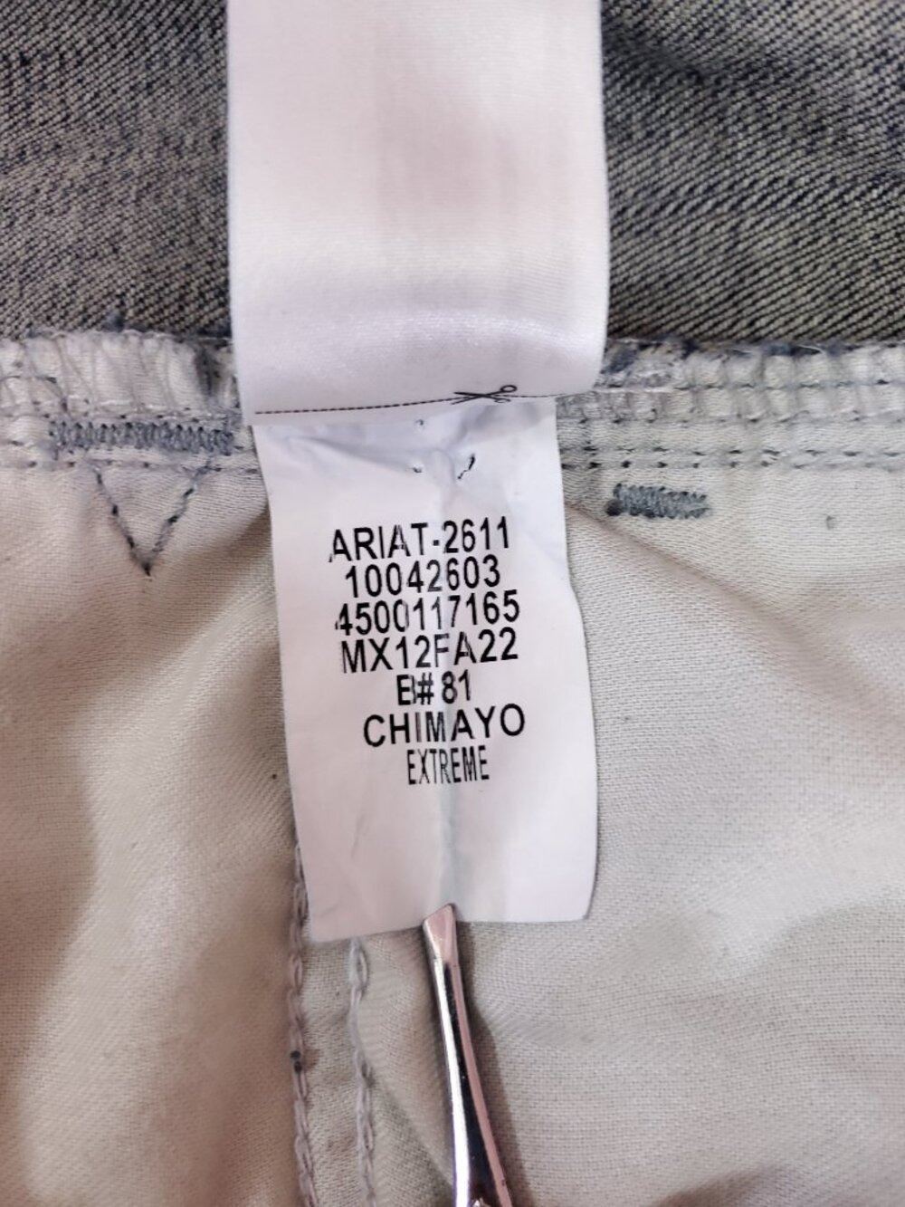 Ariat Chimayo Collection High Rise Flare Jeans Womens 31R Extreme Bell Bottom - Picture 13 of 16